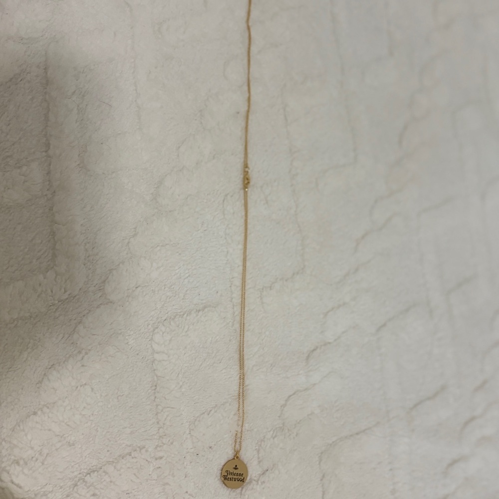 Vivienne Westwood Logo Pendant Necklace 18K gold-plated fall 25 (item #N10) - Picture 8 of 9